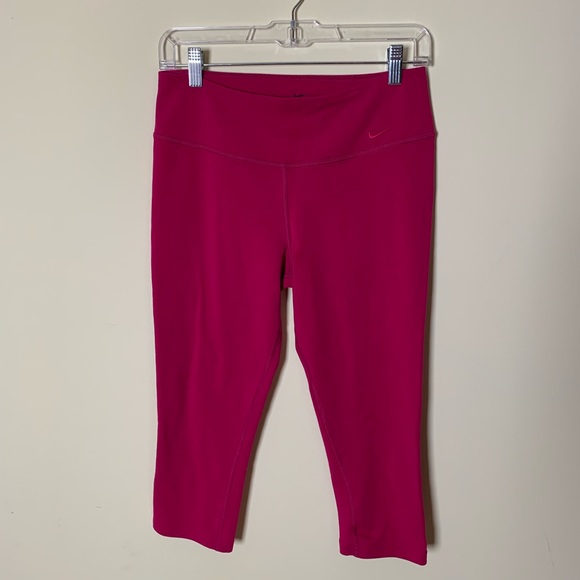Nike Pants - Nike Pink Crop Yoga Pant Leggings Size Medium